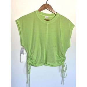 NWT Wilfred Lime Green Muscle Tee Shirt Size Medium ~